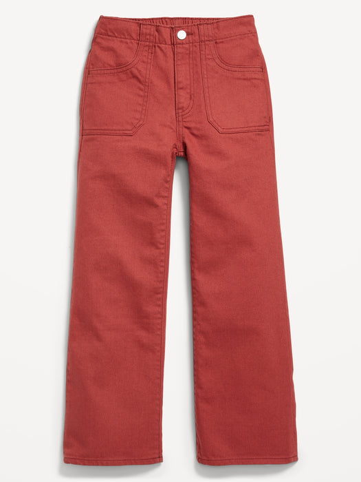 High-Waisted Baggy Wide-Leg Jeans for Girls