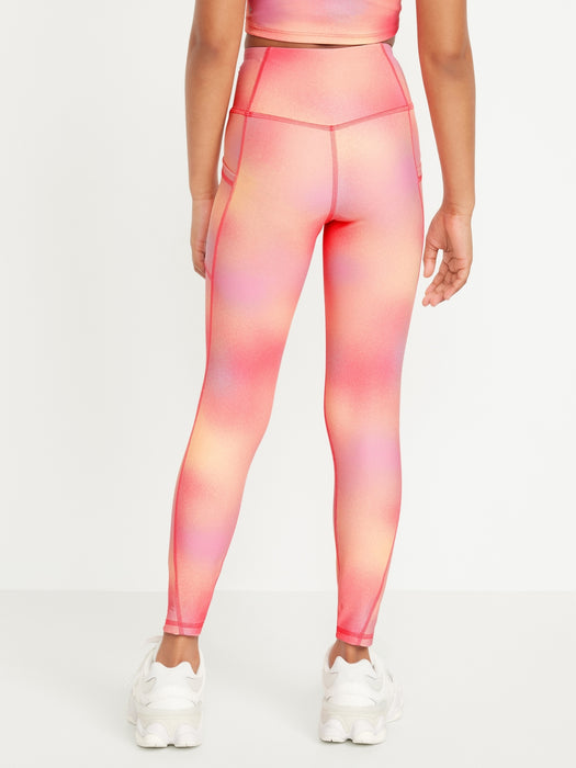 High-Waisted PowerSoft Side-Pocket Leggings for Girls