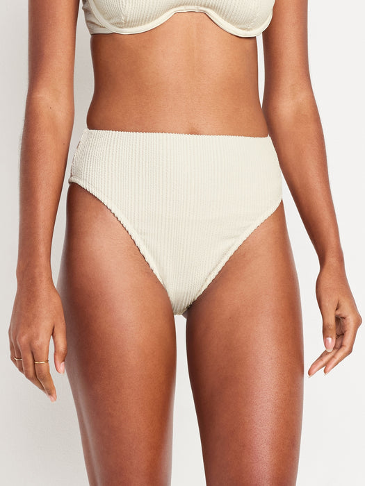Extra High-Waisted French-Cut Bikini Swim Bottoms