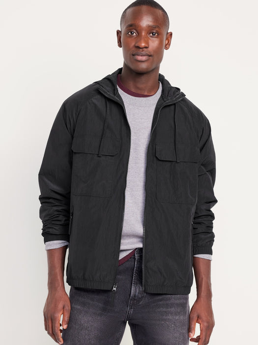 Water-Resistant Zip Jacket