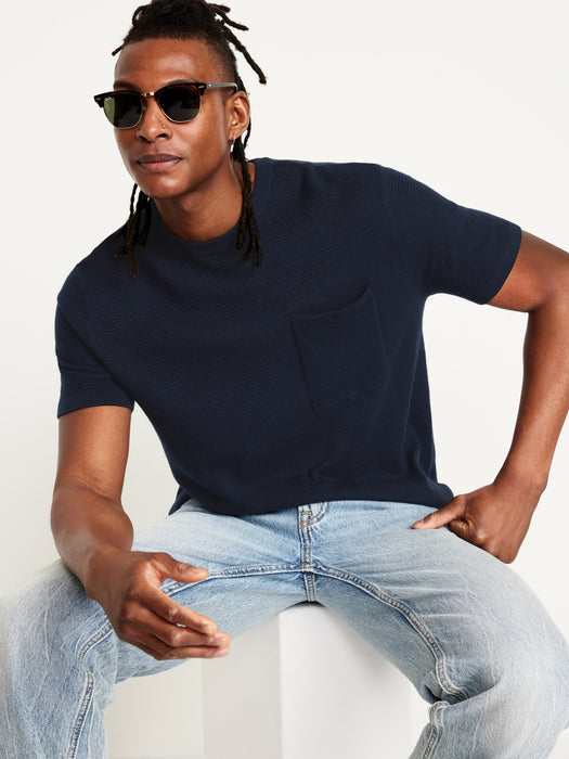 Sweater-Knit T-Shirt