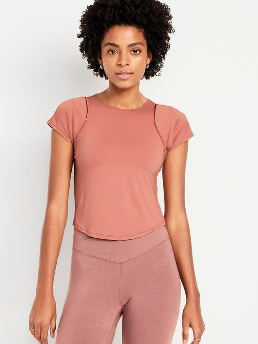 FlowForm Crop Cutout-Back Top