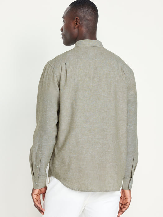 Classic Fit Everyday Linen-Blend Shirt