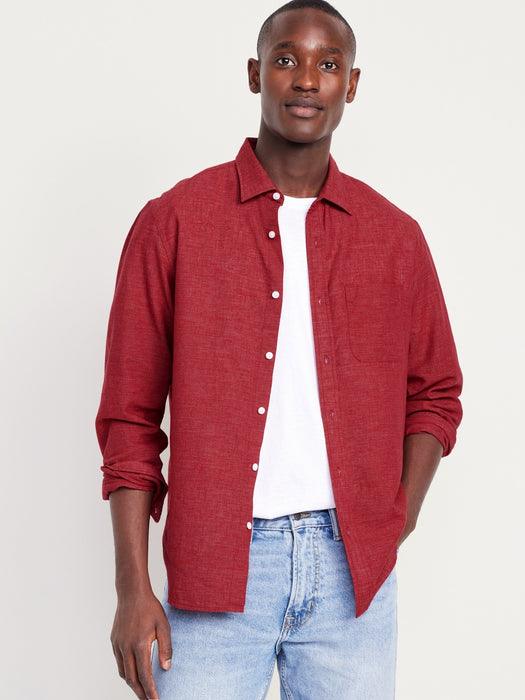 Classic Fit Everyday Linen-Blend Shirt