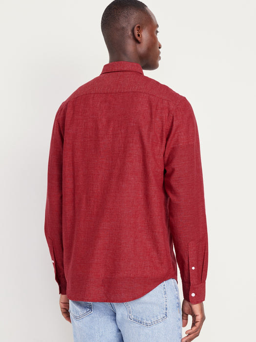 Classic Fit Everyday Linen-Blend Shirt