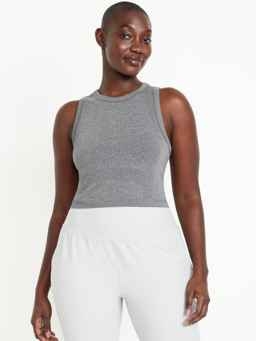 Fluid Seamless Fitted Crop Tank Top