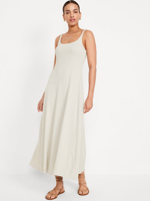 Fit & Flare Rib-Knit Maxi Dress GAP (International) Fit & Flare Rib-Knit Maxi Dress GAP (International)