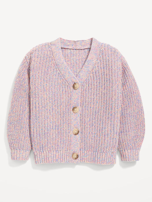 Button-Front Cardigan Sweater for Toddler Girls