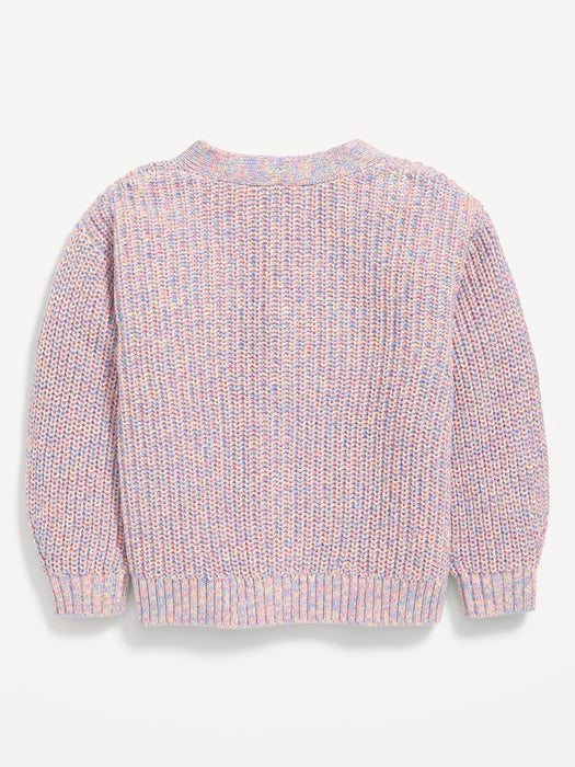 Button-Front Cardigan Sweater for Toddler Girls