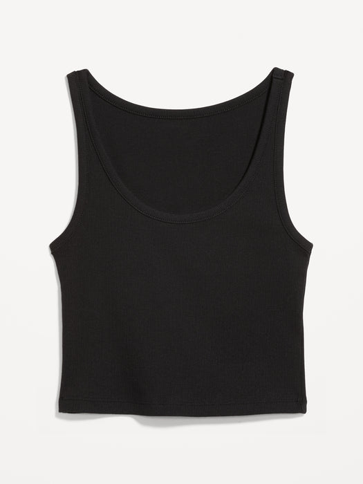 Ribbed Crop Tank Top