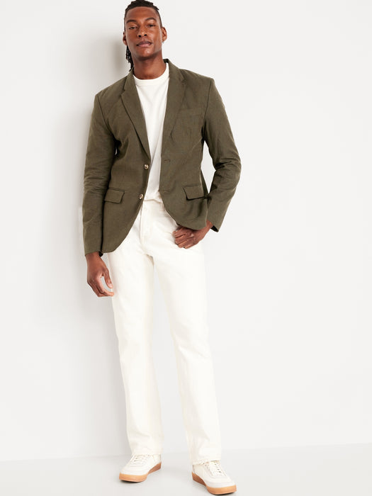Linen-Blend Blazer