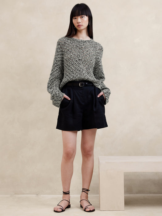 Oversized Cotton-Blend Sweater