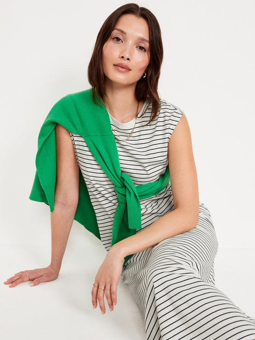 Sleeveless T-Shirt Maxi Dress