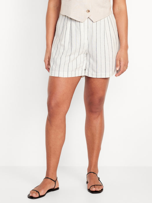 Extra High-Waisted Taylor Trouser Shorts -- 5-inch inseam