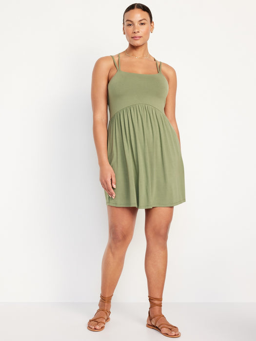 Fit & Flare Strappy Mini Dress