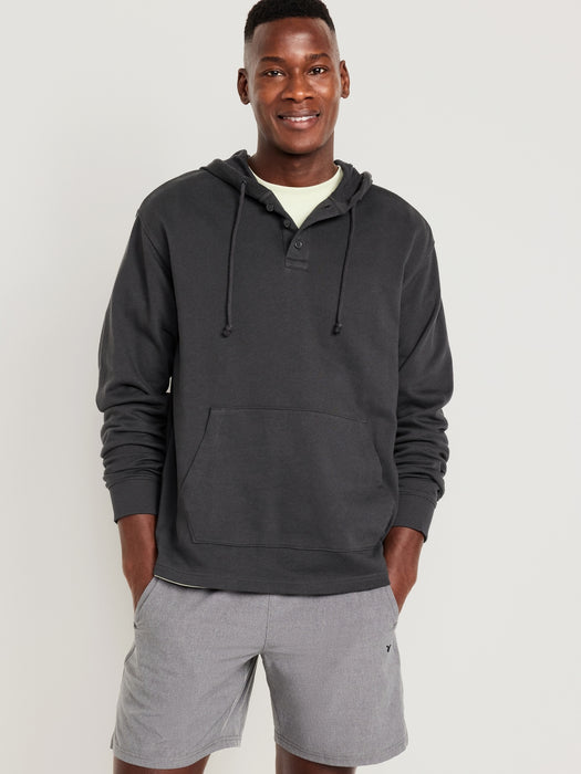 French Terry Henley Hoodie