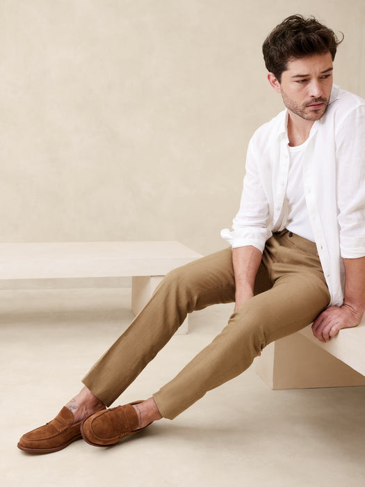 Ventana Italian Linen-Blend Suit Pant