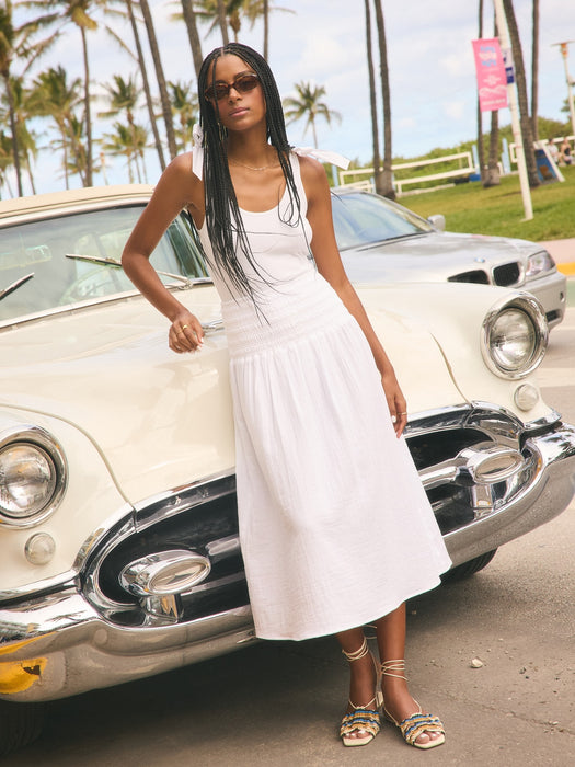 Crinkle Gauze Maxi Skirt