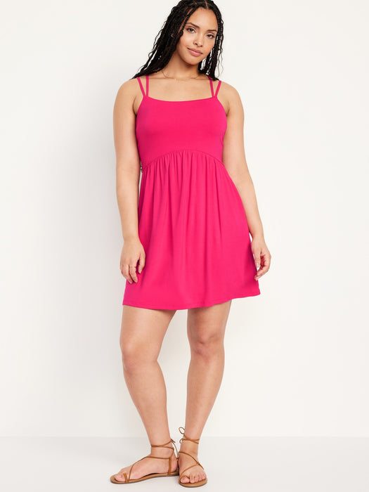 Fit & Flare Strappy Mini Dress
