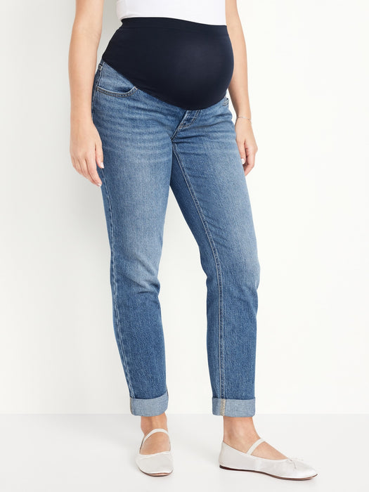 Maternity Full Panel Wow Boyfriend Jeans
