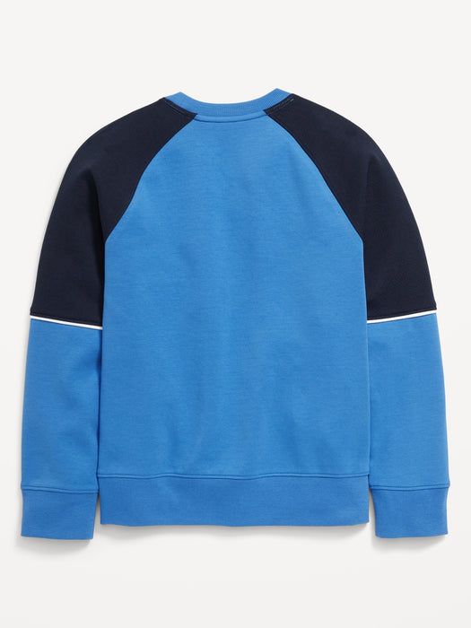 Dynamic Fleece Color Block Graphic Sweatshirt for Boys