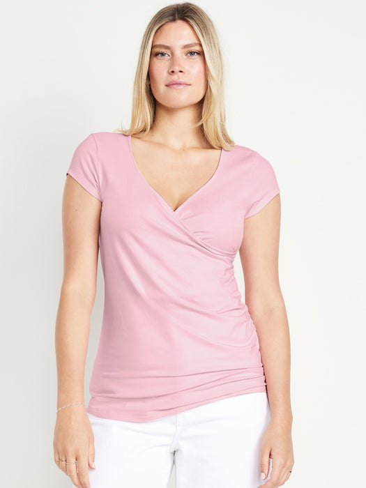 Maternity Cross-Front Nursing T-Shirt