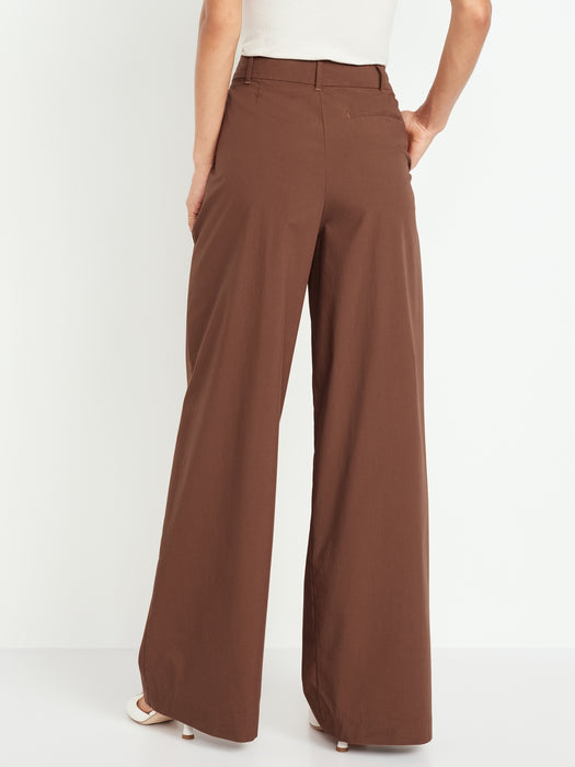 Extra High-Waisted Poplin Super Wide-Leg Taylor Pants