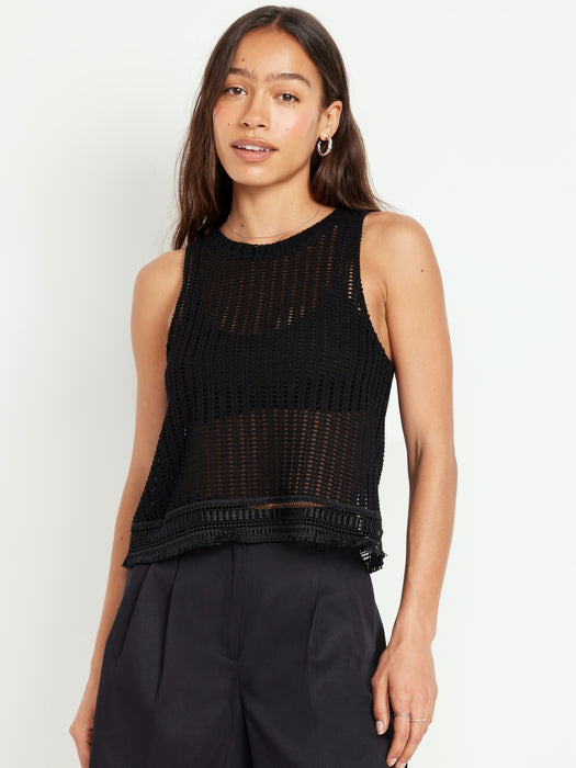 Sleeveless Crochet Top