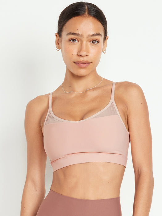 Light Support PowerSoft Mesh-Back Sports Bra
