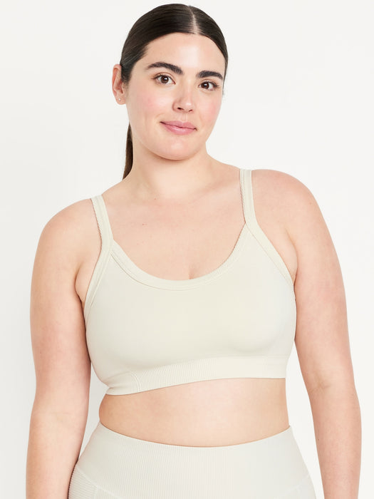 Light Support Fluid Seamless Ribbed Sports Bra