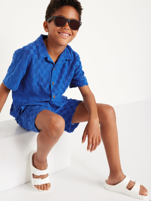 Printed Loop-Terry Shorts for Boys