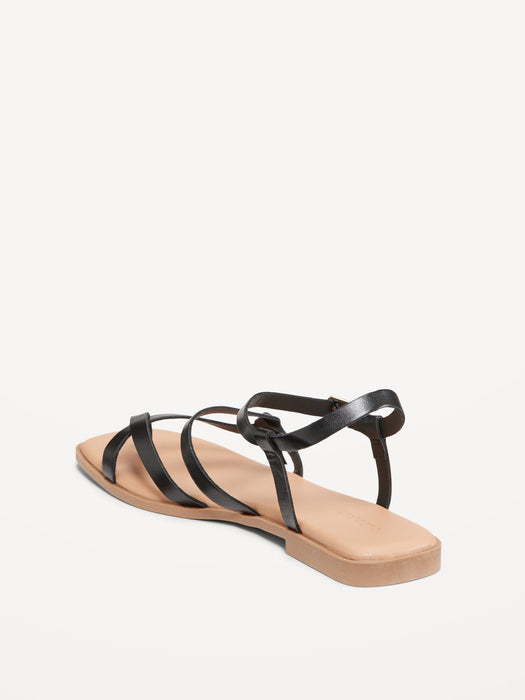 Strappy Toe-Cross Sandal