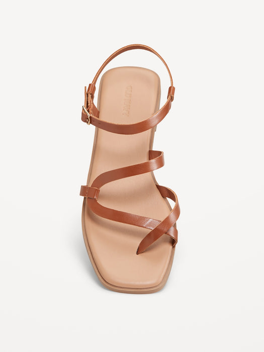 Strappy Toe-Cross Sandal
