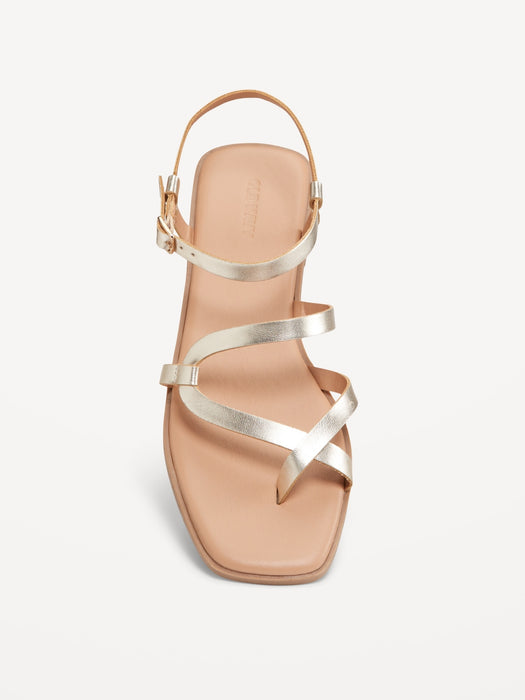 Strappy Toe-Cross Sandal