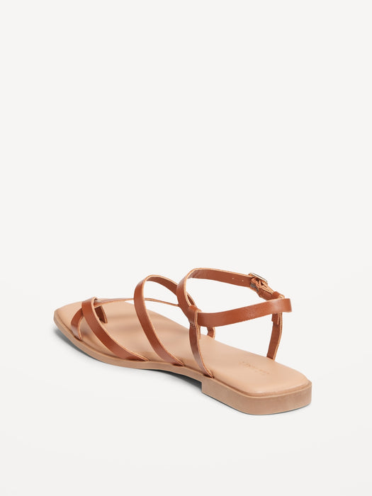 Strappy Toe-Cross Sandal
