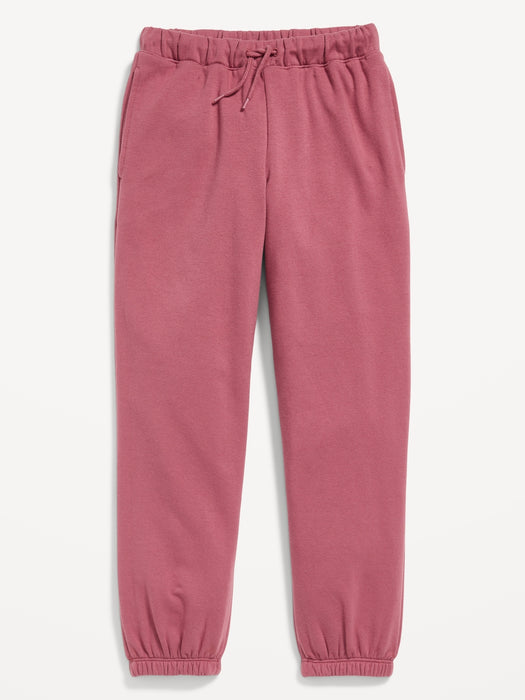 Vintage High-Waisted Jogger Sweatpants for Girls