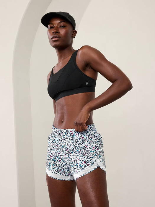 Mesh Racer Run Mid Rise 4 Short