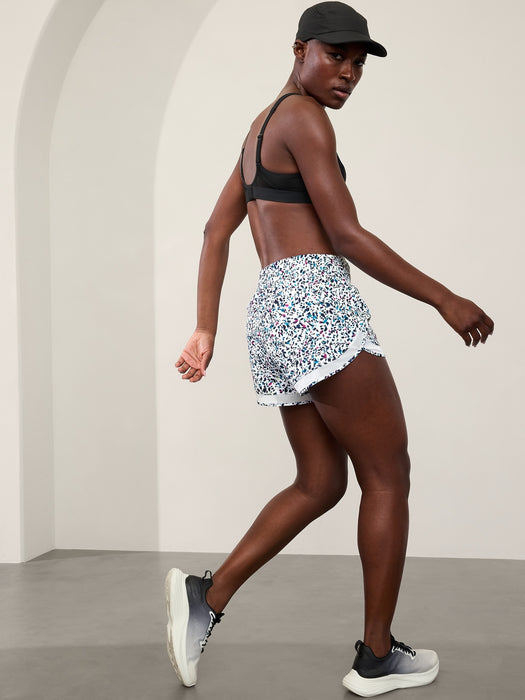 Mesh Racer Run Mid Rise 4 Short