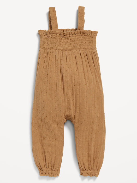 Smocked Tie-Knot Romper for Baby