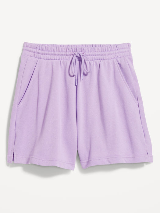 Extra High-Waisted Terry Shorts -- 3-inch inseam