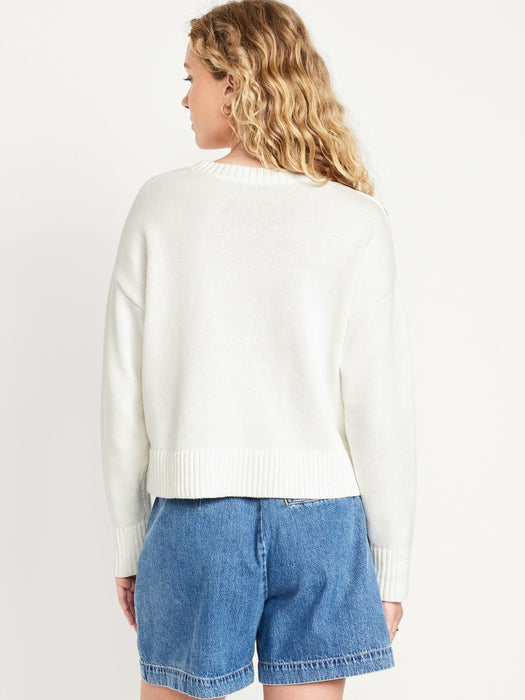 Crew-Neck Flag Sweater