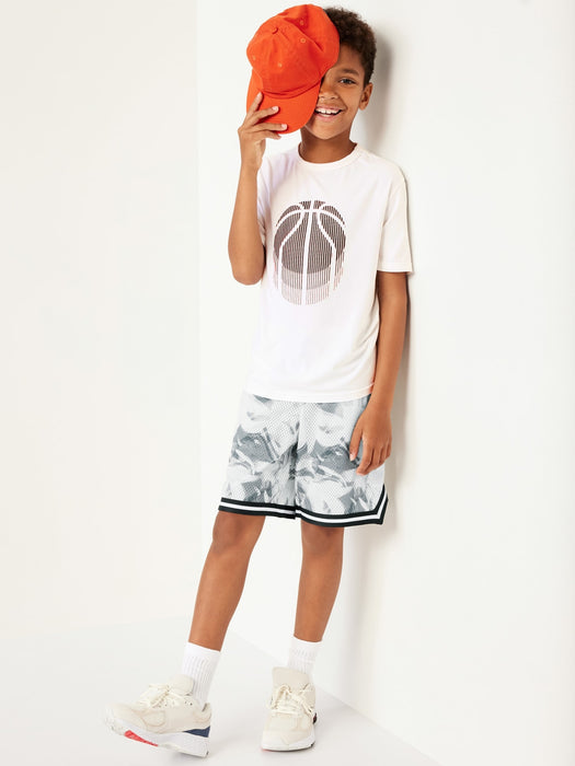 Mesh Basketball Shorts for Boys (At Knee)