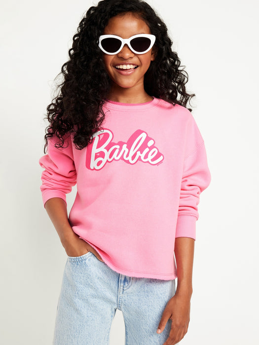Licensed Pop Culture Graphic Crew-Neck Sweatshirt for Girls