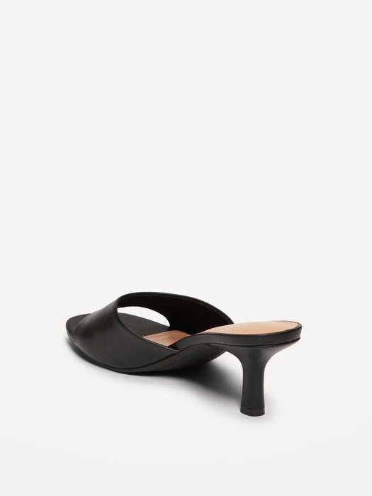 Kitten Heel Slide Sandal