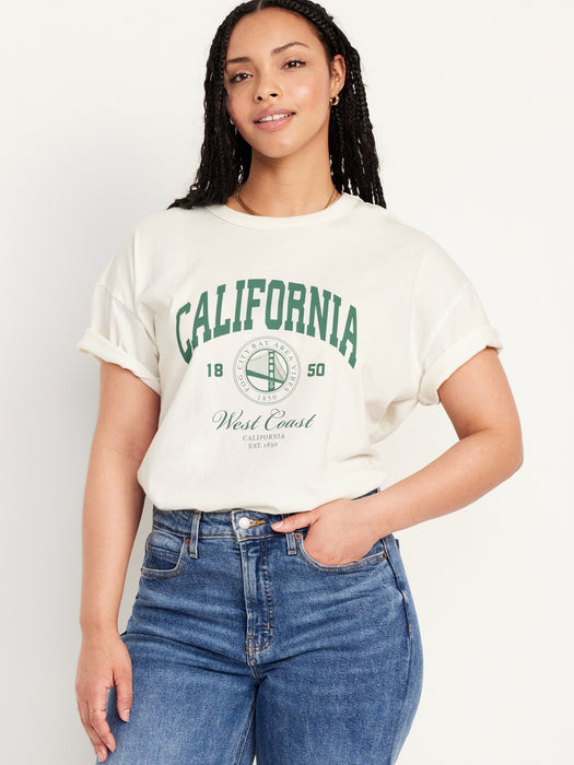 Oversized EveryWear Graphic Tunic T-Shirt