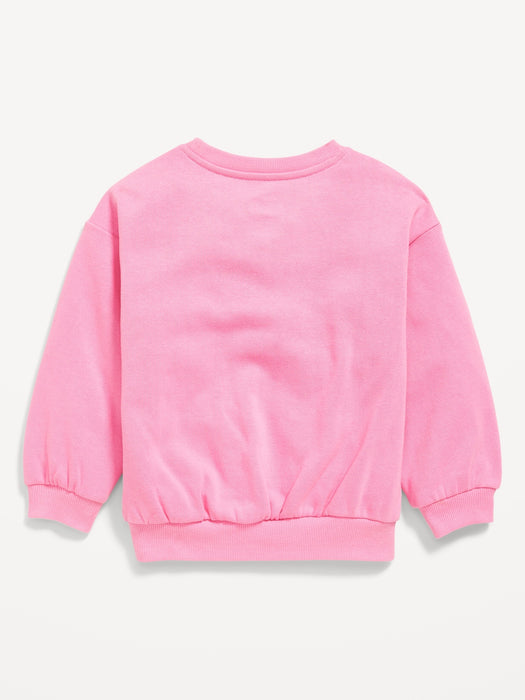 Disney© Drop-Shoulder Graphic Sweatshirt for Toddler Girls