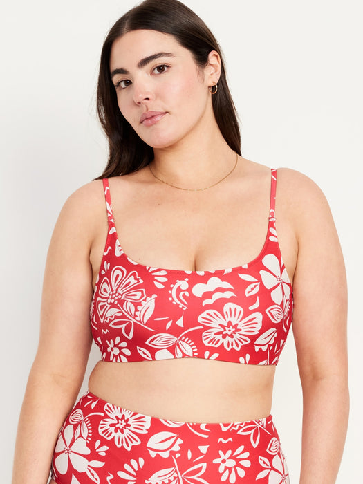 Scoop-Neck Bikini Swim Top