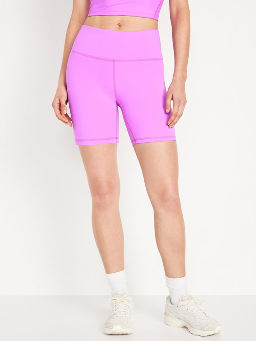 High-Waisted PowerSoft Biker Shorts -- 6-inch inseam