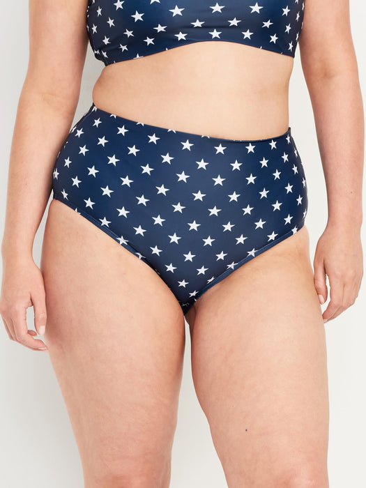 High-Waisted French-Cut Bikini Swim Bottoms