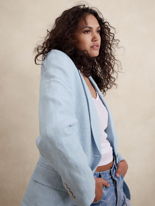 Lina Relaxed Linen Blazer